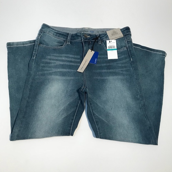 Calvin Klein Jeans Other - CALVIN KLEIN NWT Blue Capri Skinny Jeans Girls 16